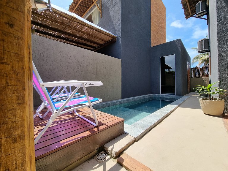 Bangalô Patacho, 2 suites com piscina privativa