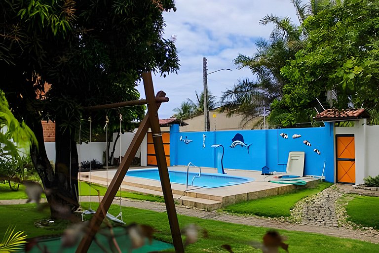 Casa c/ 5qts, piscina prox da praia carro quebrado