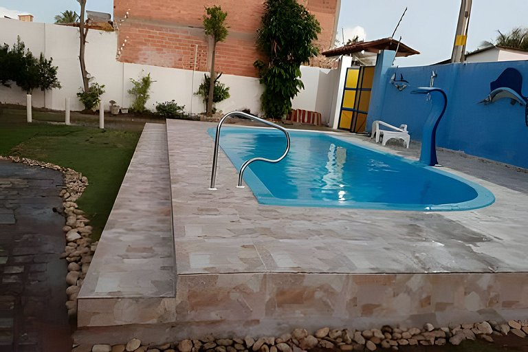 Casa c/ 5qts, piscina prox da praia carro quebrado