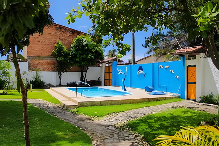 Casa c/ 5qts, piscina prox da praia carro quebrado